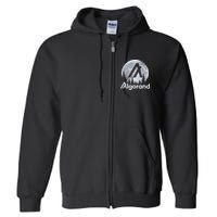 Algorand ALGO Coin Cryptocurrency Wilderness Full Moon Full Zip Hoodie