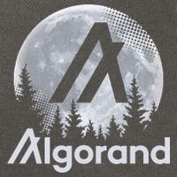 Algorand ALGO Coin Cryptocurrency Wilderness Full Moon Cotton Canvas Backpack