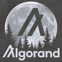Algorand ALGO Coin Cryptocurrency Wilderness Full Moon Vector Backpack
