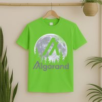 Algorand ALGO Coin Cryptocurrency Wilderness Full Moon T-Shirt