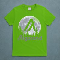 Algorand ALGO Coin Cryptocurrency Wilderness Full Moon T-Shirt