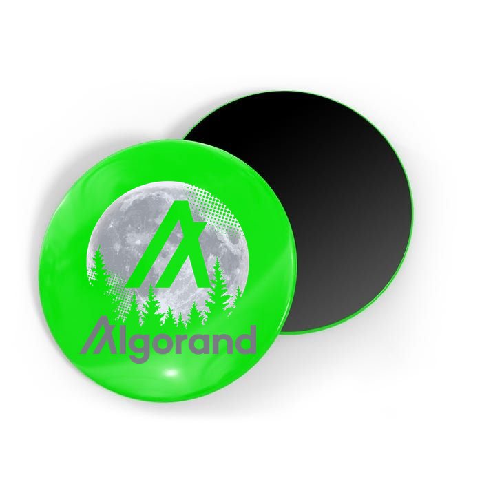 Algorand ALGO Coin Cryptocurrency Wilderness Full Moon Magnet