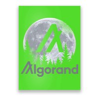 Algorand ALGO Coin Cryptocurrency Wilderness Full Moon Poster