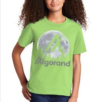 Algorand ALGO Coin Cryptocurrency Wilderness Full Moon Kids T-Shirt