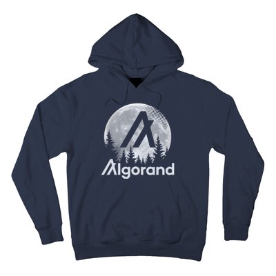 Algorand ALGO Coin Cryptocurrency Wilderness Full Moon Hoodie