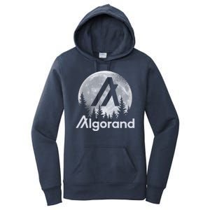 Algorand ALGO Coin Cryptocurrency Wilderness Full Moon Women's Pullover Hoodie