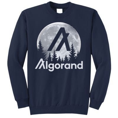 Algorand ALGO Coin Cryptocurrency Wilderness Full Moon Tall Sweatshirt