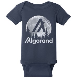 Algorand ALGO Coin Cryptocurrency Wilderness Full Moon Baby Bodysuit