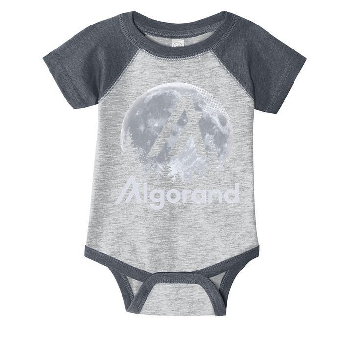 Algorand ALGO Coin Cryptocurrency Wilderness Full Moon Infant Baby Jersey Bodysuit