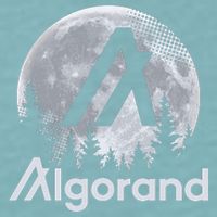 Algorand ALGO Coin Cryptocurrency Wilderness Full Moon Sueded Cloud Jersey T-Shirt