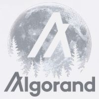 Algorand ALGO Coin Cryptocurrency Wilderness Full Moon Garment-Dyed Sweatshirt