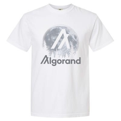 Algorand ALGO Coin Cryptocurrency Wilderness Full Moon Garment-Dyed Heavyweight T-Shirt