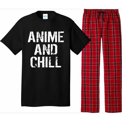 Anime And Chill Humorous Fun Humor Pajama Set