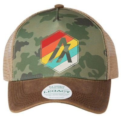 Algorand ALGO Coin Cryptocurrency Retro Colors Legacy Tie Dye Trucker Hat
