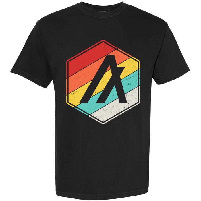 Algorand ALGO Coin Cryptocurrency Retro Colors Garment-Dyed Heavyweight T-Shirt