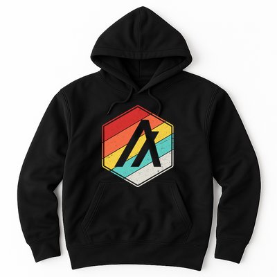 Algorand ALGO Coin Cryptocurrency Retro Colors Hoodie