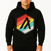 Algorand ALGO Coin Cryptocurrency Retro Colors Hoodie