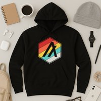 Algorand ALGO Coin Cryptocurrency Retro Colors Hoodie