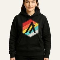 Algorand ALGO Coin Cryptocurrency Retro Colors Hoodie
