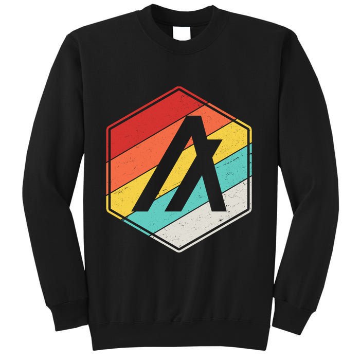 Algorand ALGO Coin Cryptocurrency Retro Colors Sweatshirt