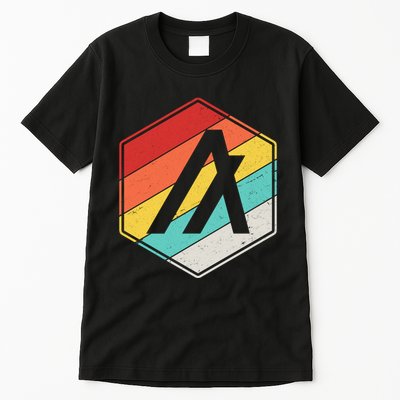 Algorand ALGO Coin Cryptocurrency Retro Colors Tall T-Shirt