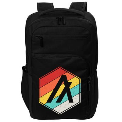 Algorand ALGO Coin Cryptocurrency Retro Colors Impact Tech Backpack