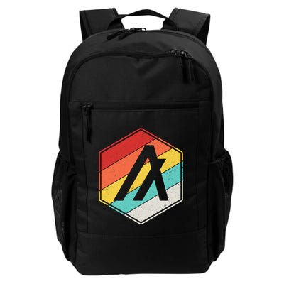Algorand ALGO Coin Cryptocurrency Retro Colors Backpack