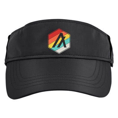 Algorand ALGO Coin Cryptocurrency Retro Colors Adult Drive Performance Visor