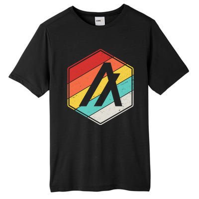 Algorand ALGO Coin Cryptocurrency Retro Colors Tall Fusion ChromaSoft Performance T-Shirt