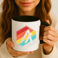 Algorand ALGO Coin Cryptocurrency Retro Colors Coffee Mug