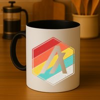 Algorand ALGO Coin Cryptocurrency Retro Colors Coffee Mug