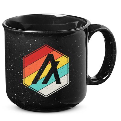 Algorand ALGO Coin Cryptocurrency Retro Colors 15oz Campfire Ceramic Mug