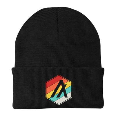 Algorand ALGO Coin Cryptocurrency Retro Colors Beanie