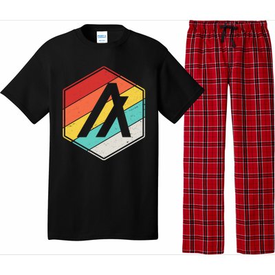 Algorand ALGO Coin Cryptocurrency Retro Colors Pajama Set