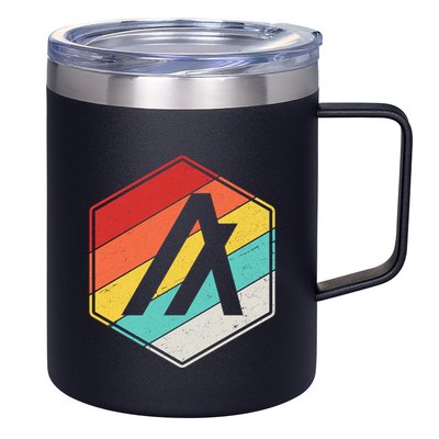 Algorand ALGO Coin Cryptocurrency Retro Colors 12oz Stainless Steel Coffee Mug