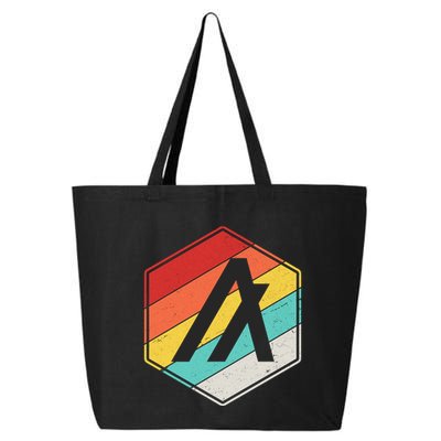 Algorand ALGO Coin Cryptocurrency Retro Colors 25L Jumbo Tote