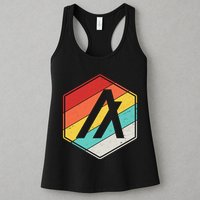 Algorand ALGO Coin Cryptocurrency Retro Colors Womens Tank Top