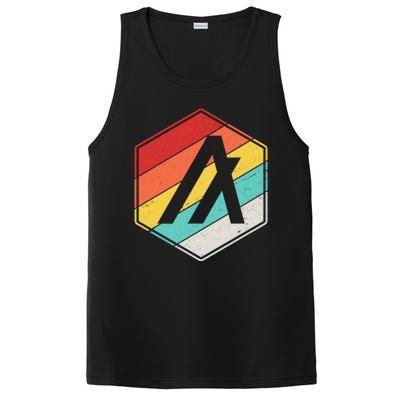 Algorand ALGO Coin Cryptocurrency Retro Colors PosiCharge Competitor Tank