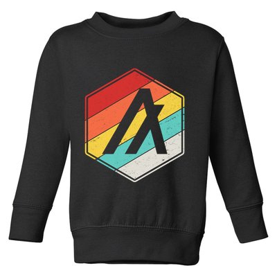 Algorand ALGO Coin Cryptocurrency Retro Colors Toddler Sweatshirt