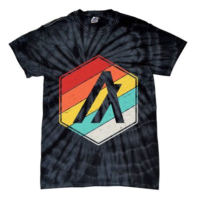 Algorand ALGO Coin Cryptocurrency Retro Colors Tie-Dye T-Shirt
