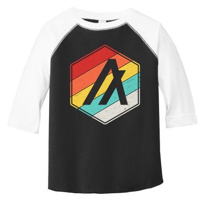 Algorand ALGO Coin Cryptocurrency Retro Colors Toddler Fine Jersey T-Shirt