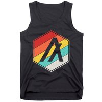 Algorand ALGO Coin Cryptocurrency Retro Colors Tank Top