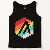 Algorand ALGO Coin Cryptocurrency Retro Colors Tank Top
