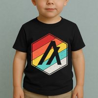 Algorand ALGO Coin Cryptocurrency Retro Colors Toddler T-Shirt