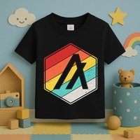 Algorand ALGO Coin Cryptocurrency Retro Colors Toddler T-Shirt