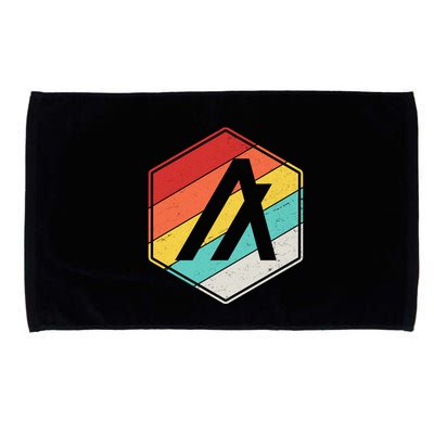 Algorand ALGO Coin Cryptocurrency Retro Colors Microfiber Hand Towel