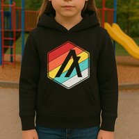Algorand ALGO Coin Cryptocurrency Retro Colors Kids Hoodie