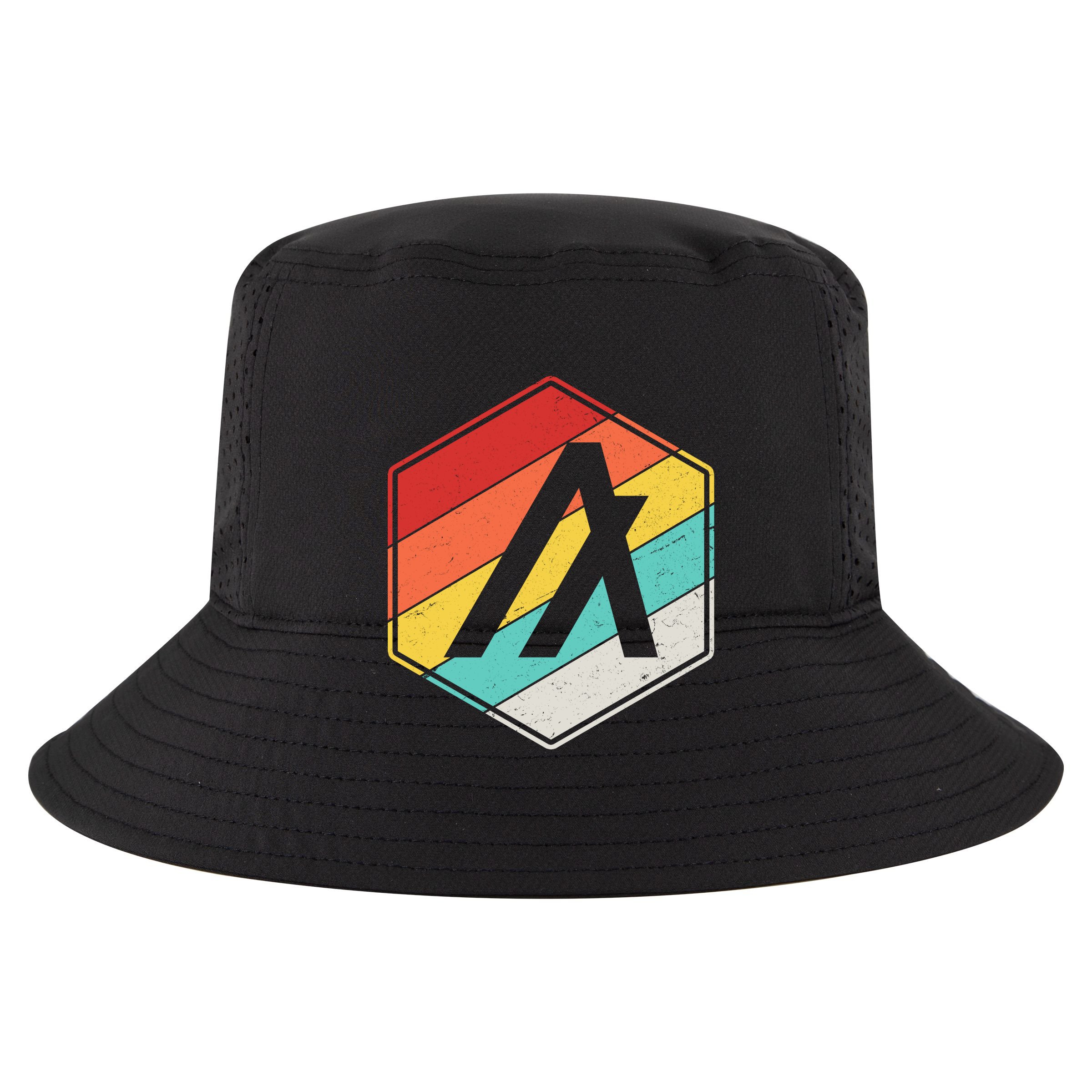 Algorand ALGO Coin Cryptocurrency Retro Colors Wool Snapback Cap