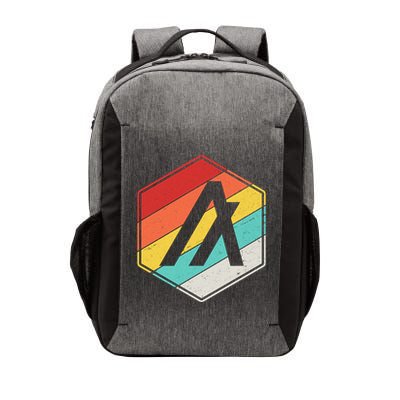 Algorand ALGO Coin Cryptocurrency Retro Colors Vector Backpack