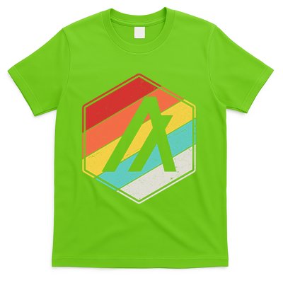 Algorand ALGO Coin Cryptocurrency Retro Colors T-Shirt